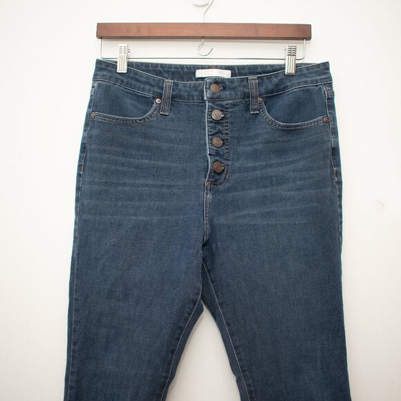 Lauren Conrad LC Super High Rise Super Skinny Button Fly Jeans Size 10 - Picture 4 of 7